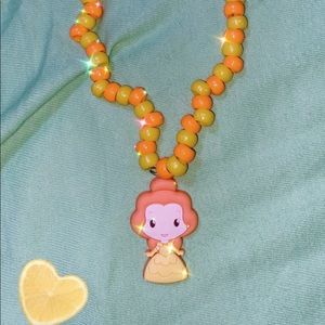 Beaded Kandi Necklace Dinsey Princess themed